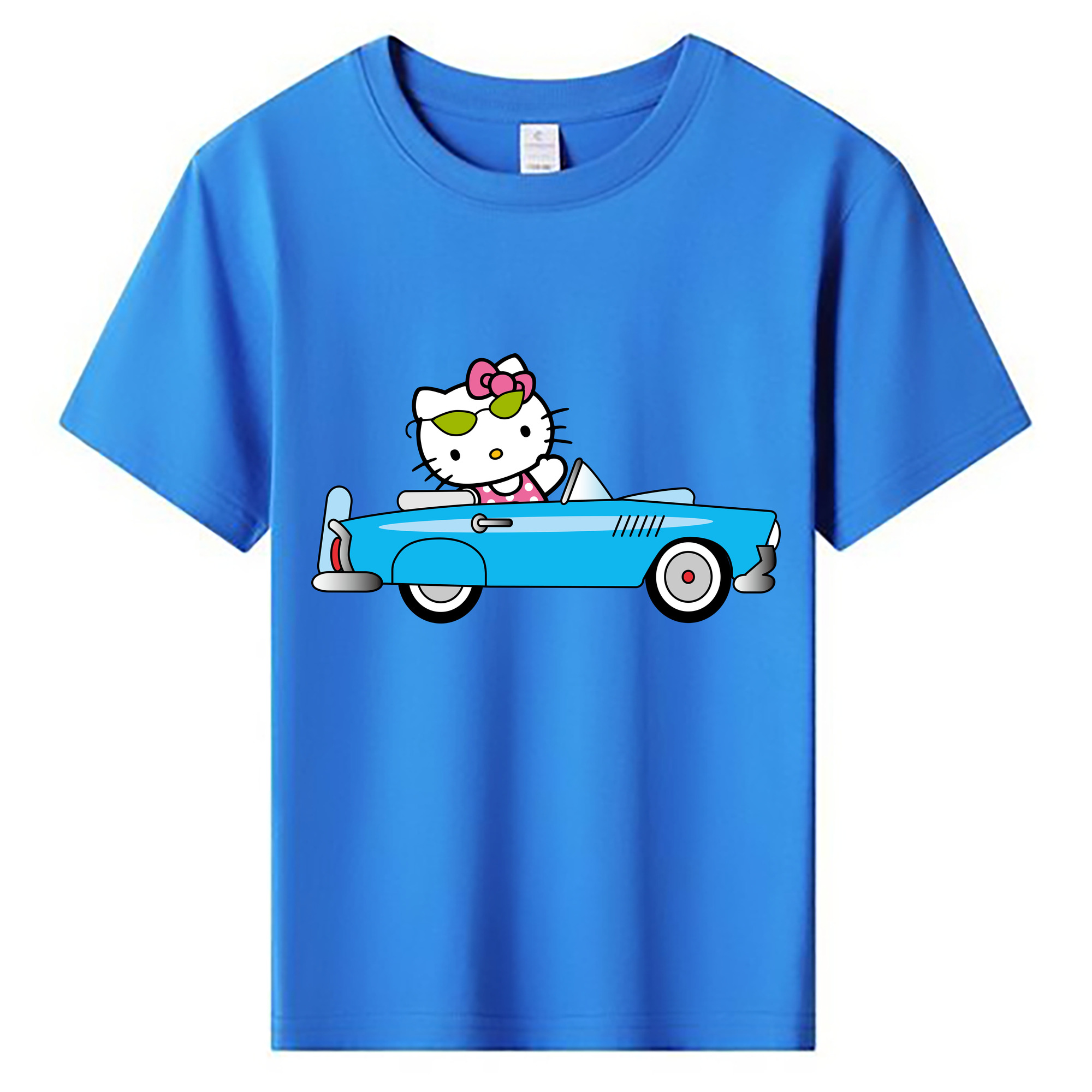 （画像用） Hello Kitty ハローキティ 綿100％キッズTシャツ（フロントプリント）